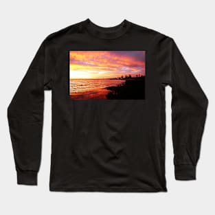 Sunset at Elwood Beach Long Sleeve T-Shirt